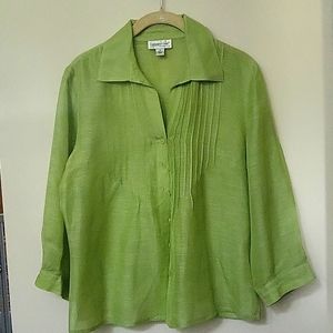 COLDWATER CREEK  LINEN SHIRT